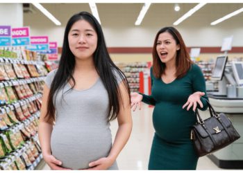 Woman Tries Cutting the Line for Pregnancy, Meets Someone Even More Pregnant