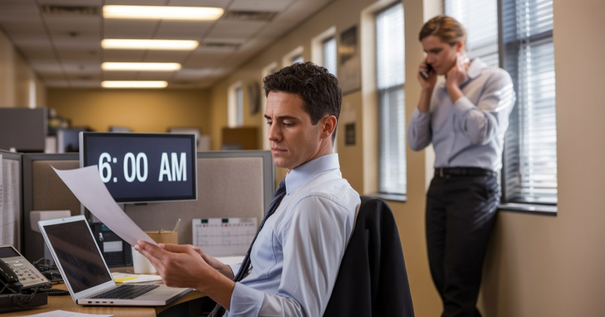 Boss Told Employee To Be On Time, So He Adjusted His Schedule To The Minute And Now His Boss Is Regretting It Boss Told Employee To Be On Time, So He Adjusted His Schedule To The Minute And Now His Boss Is Regretting It