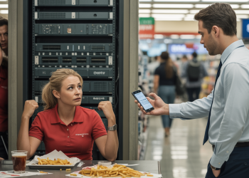 Store Manager Tried To Block The IT Guy From Fixing Her Servers During Lunch, So She Ended Up Getting Fired On The Spot Store Manager Tried To Block The IT Guy From Fixing Her Servers During Lunch, So She Ended Up Getting Fired On The Spot