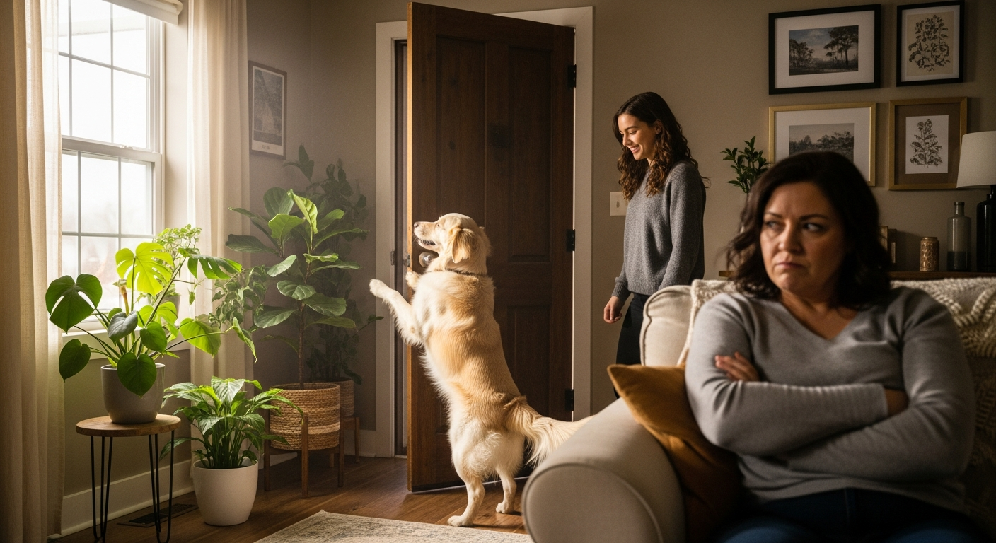 Woman Kicks Friend Out After She Insults Her Deaf Owner's Helpful Golden Retriever Woman Kicks Friend Out After She Insults Her Deaf Owner's Helpful Golden Retriever
