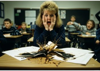 6-Year-Old Told Not To Move Vomits On Her Desk, Taking Out Half The Class 6-Year-Old Told Not To Move Vomits On Her Desk, Taking Out Half The Class