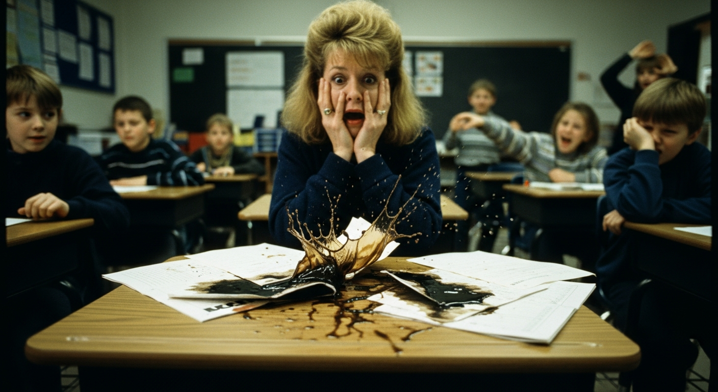 6-Year-Old Told Not To Move Vomits On Her Desk, Taking Out Half The Class