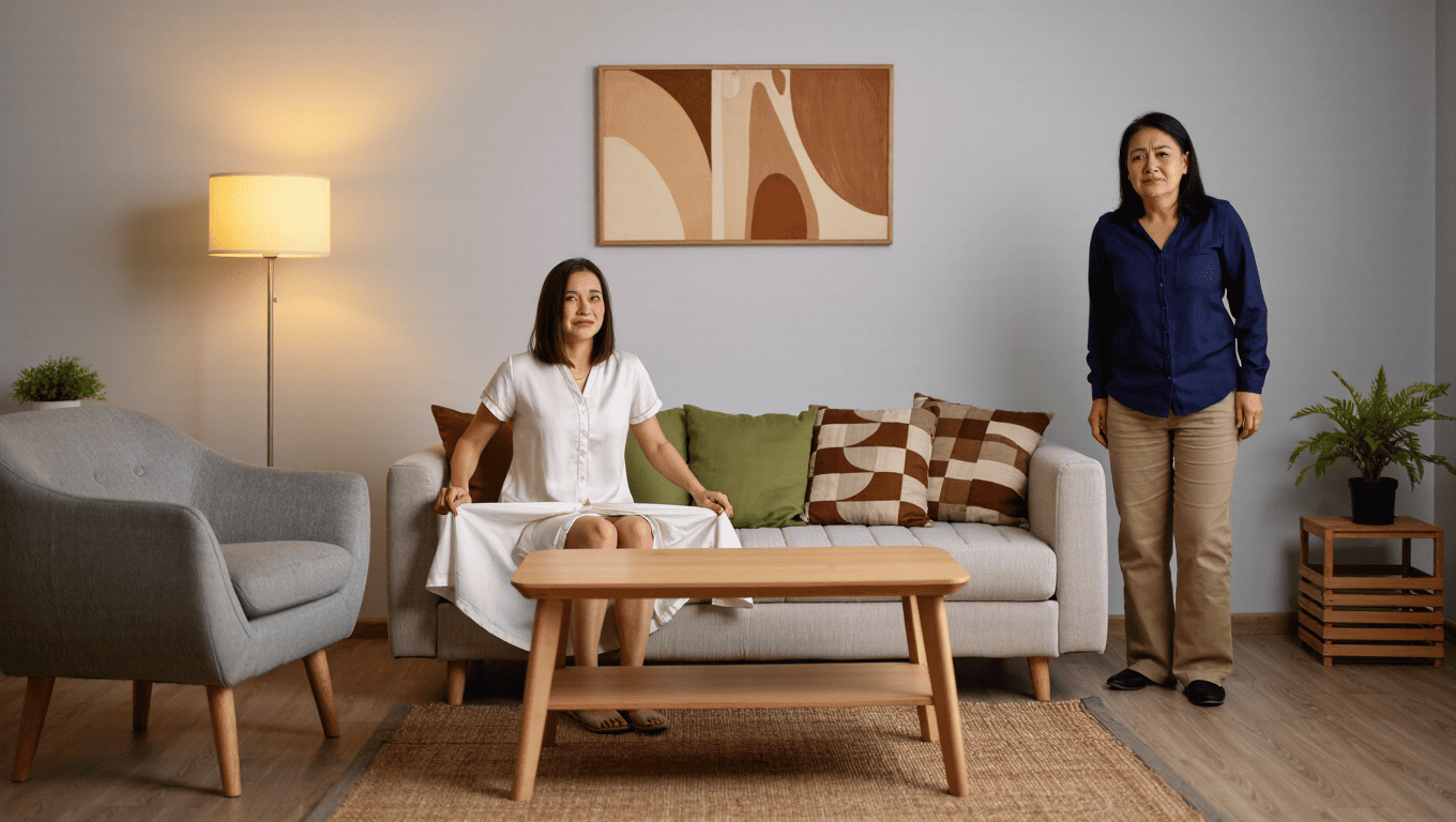 Woman Snaps After Roommate’s Wife Sits Bare on Her Furniture and Leaves Stains