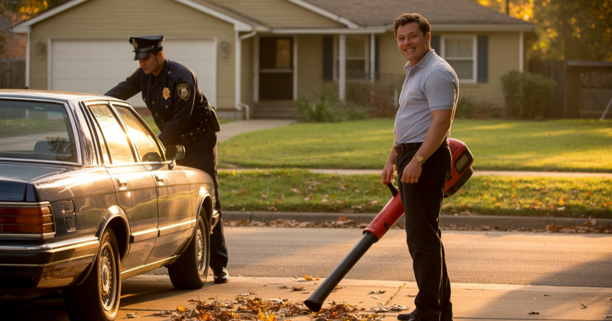 Neighbor Calls The Police Over 20 Leaves In His Driveway, Gets His Car Registered And Towed Instead
