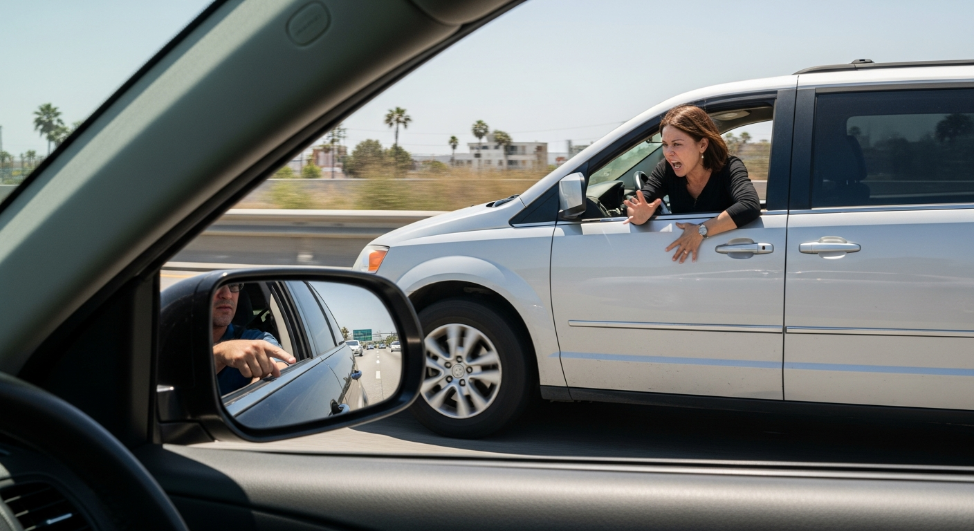 Minivan Driver's Road Rage Ends in Humiliation Thanks to This Clever Trick Minivan Driver's Road Rage Ends in Humiliation Thanks to This Clever Trick