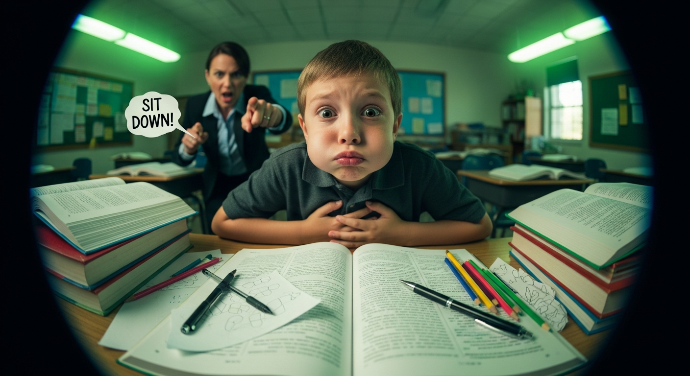 Teacher Forced Sick Student to Stay at Desk, Resulting in a Classroom Puke Fest