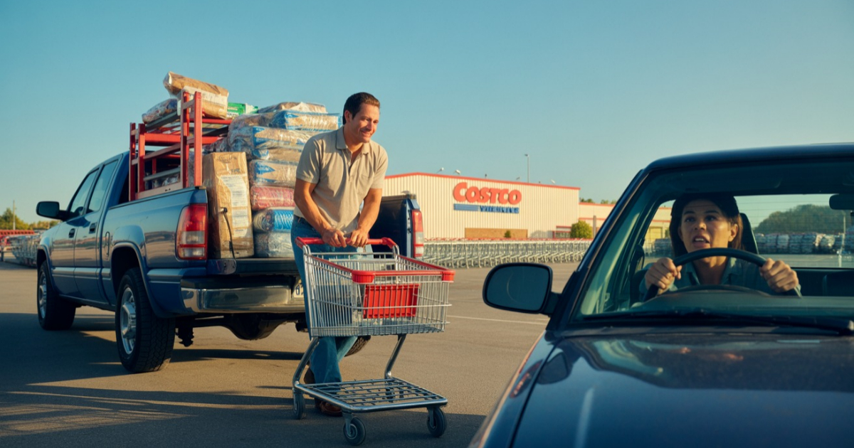 Costco Shopper Faces Impatient Driver Trying To Rush Him, Here’s What He Did To Make Him Pay!