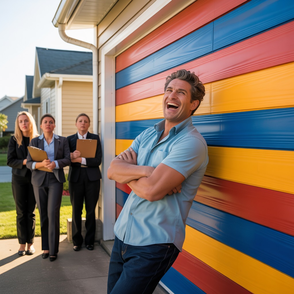 HOA Tried to Control His Garage - So He Painted Every Plank a Different Color and Broke All the Rules
