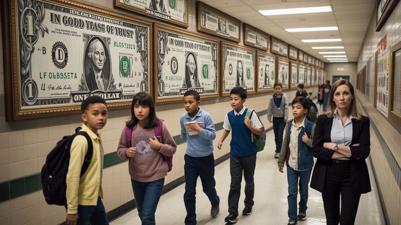 Kentucky Schools Forced to Display “In God We Trust” - District Complies by Hanging Framed $1 Bills