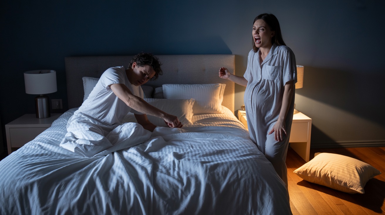 Man Kicks Out Pregnant Fiancée After She Screams At Him For Hitting Her In His Sleep