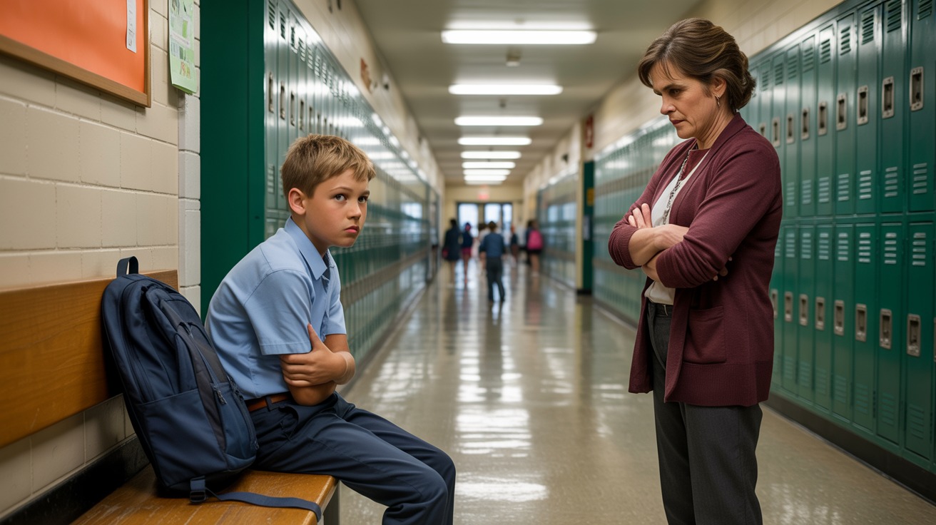 Mom Laughs At Son’s Detention For Being Startled, Teacher Doubles Down On The Punishment