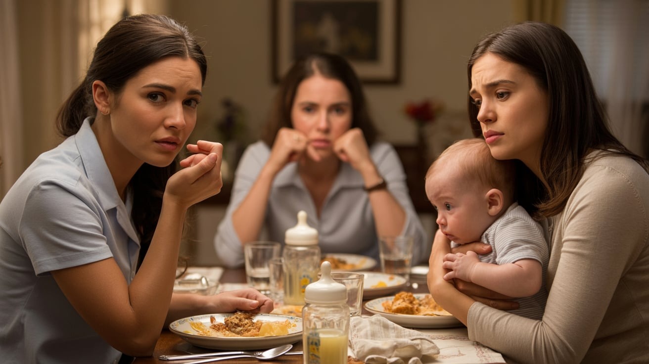 Dinner Explodes After Woman Says “I Don’t Want Kids, I Want Money” To Her New-Mom Sister