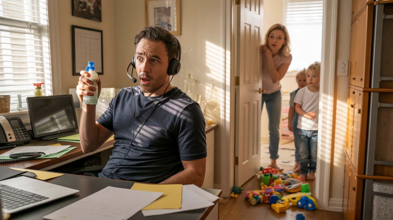 Man Working From Home “Trains” His Wife Like A Cat During Meetings, Internet Divided Man Working From Home “Trains” His Wife Like A Cat During Meetings, Internet Divided