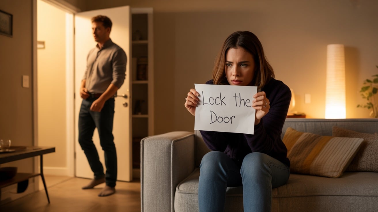 Husband Forgets To Lock The Door, Wife Wants To Install Cameras And Leave Notes Everywhere