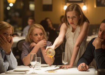 Daughter Takes A Stand by Pouring Drink On The Table After Dad Toasts Stepmom As “Mom”