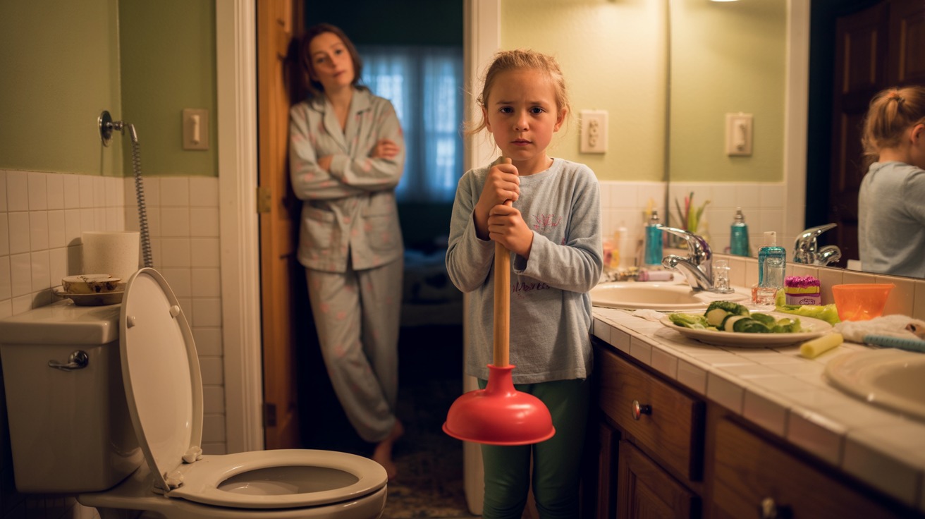 Mom Enforces A Hard Lesson After Her Kid’s Friend Clogs The Toilet For The Third Time