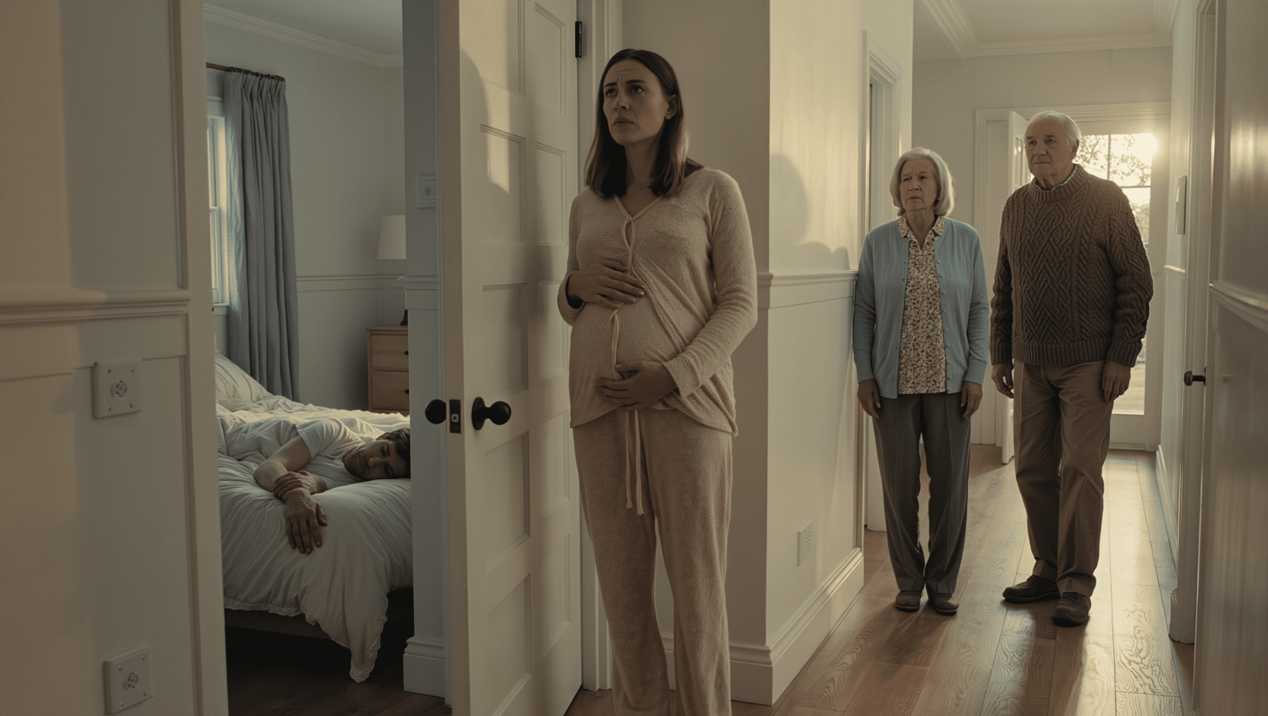 Pregnant Wife Blocks Parents At Bedroom Door After They Demand Exhausted Husband Stops Sleeping Immediately