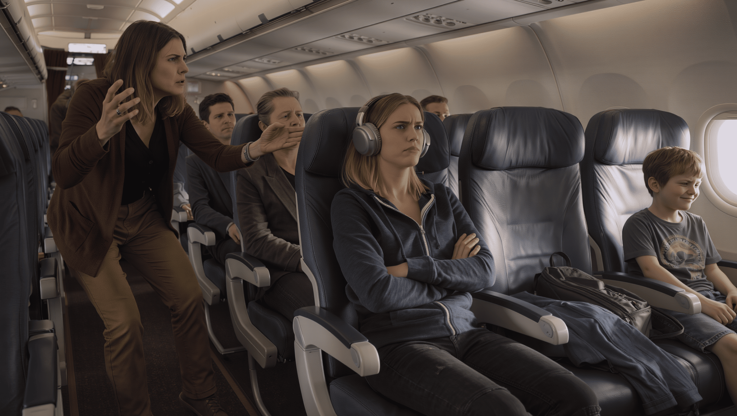 Woman Politely Reclaims Her Seat After Entitled Mom And Child Try Hijacking It Mid-Flight