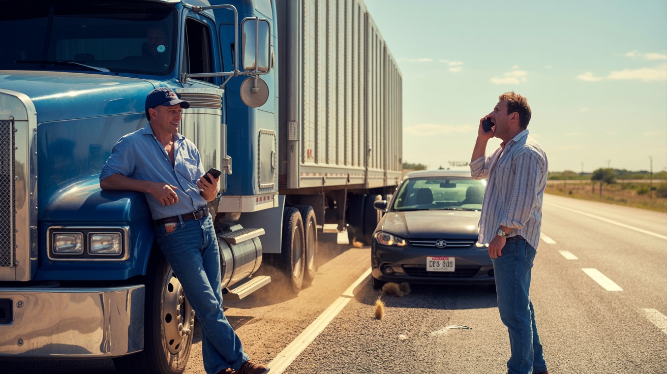 Angry Driver Demands Trucker’s Boss’s Number, Gets A Crash Course In Karma Instead