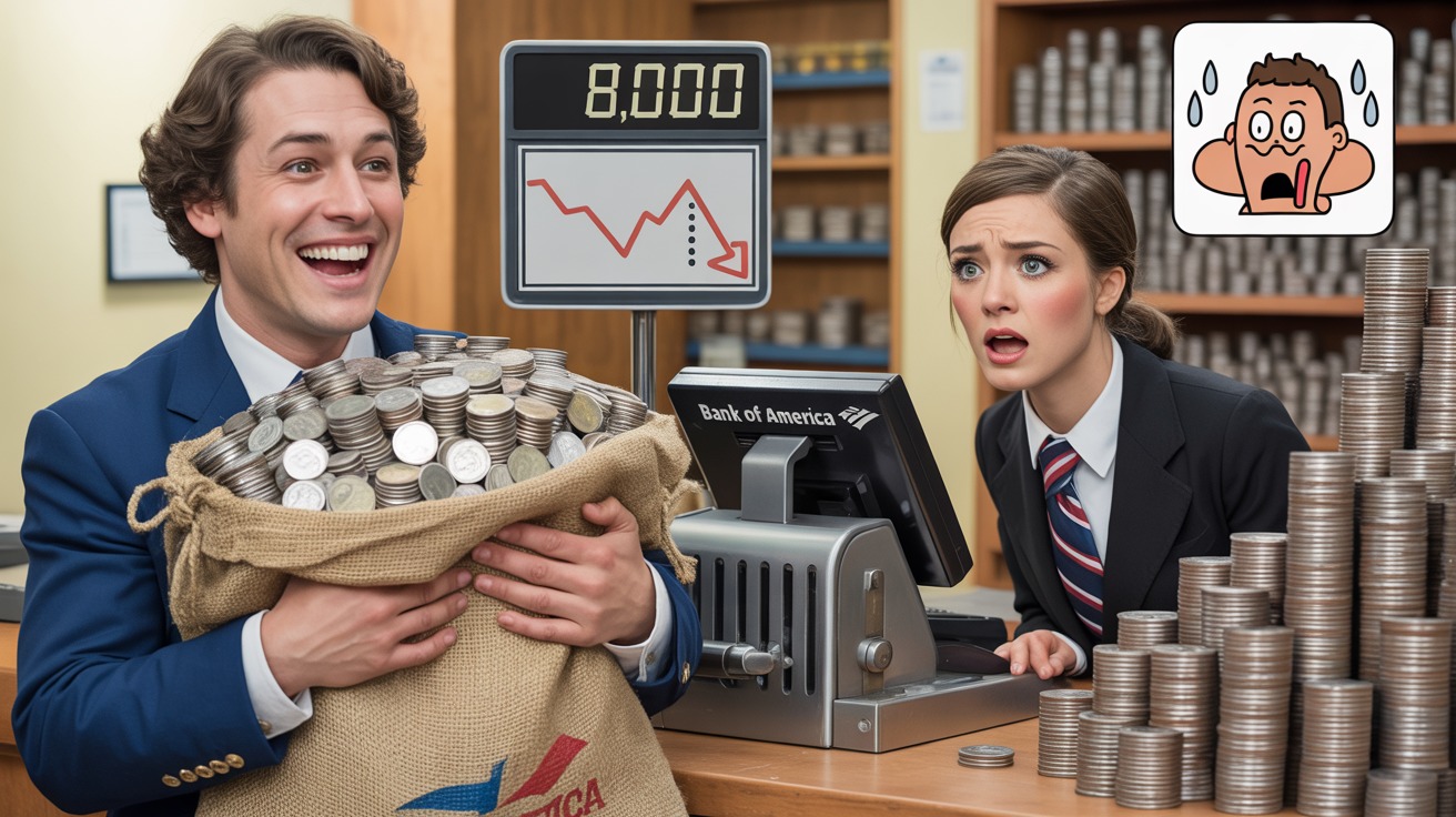 He Legally Cost Bank of America $8,000 by Paying His Mortgage in Quarters - and They Had No Choice But to Accept