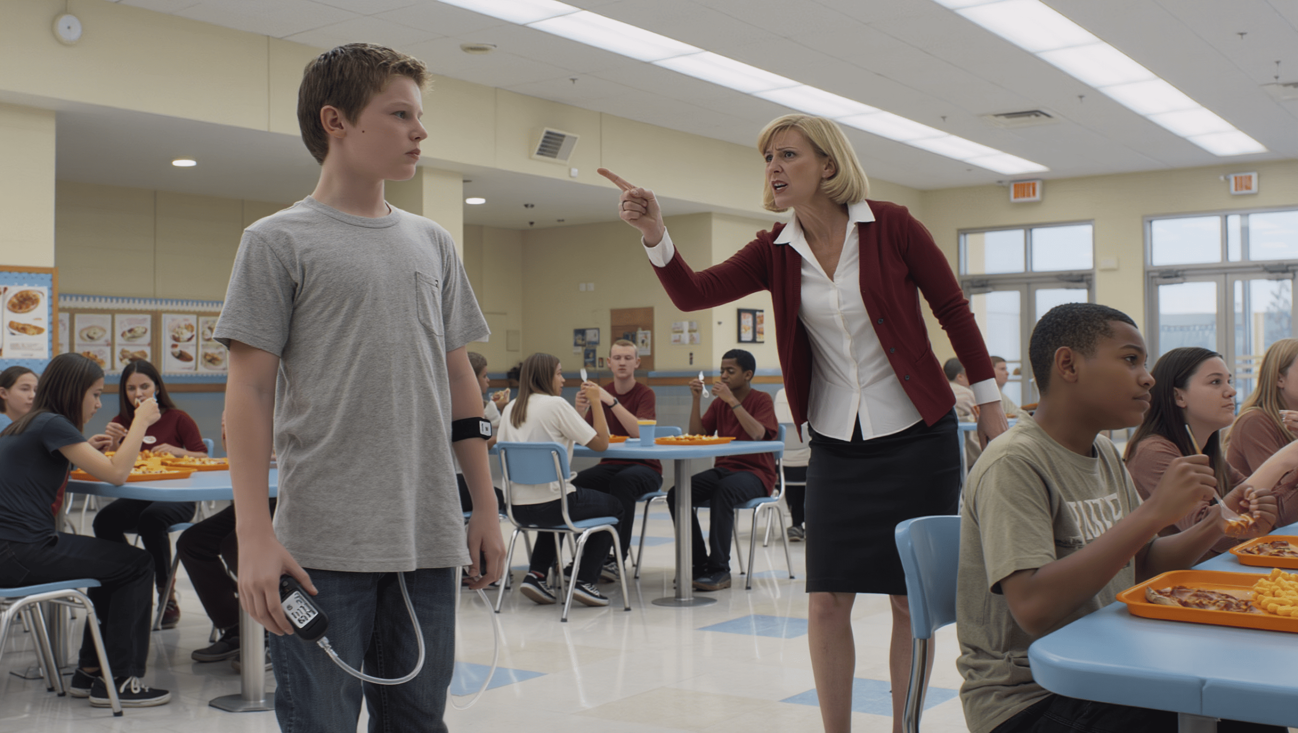 Strict Teacher Who Confiscates Every Phone During Lunch Gets Ultimate Lesson From Clever Diabetic Student