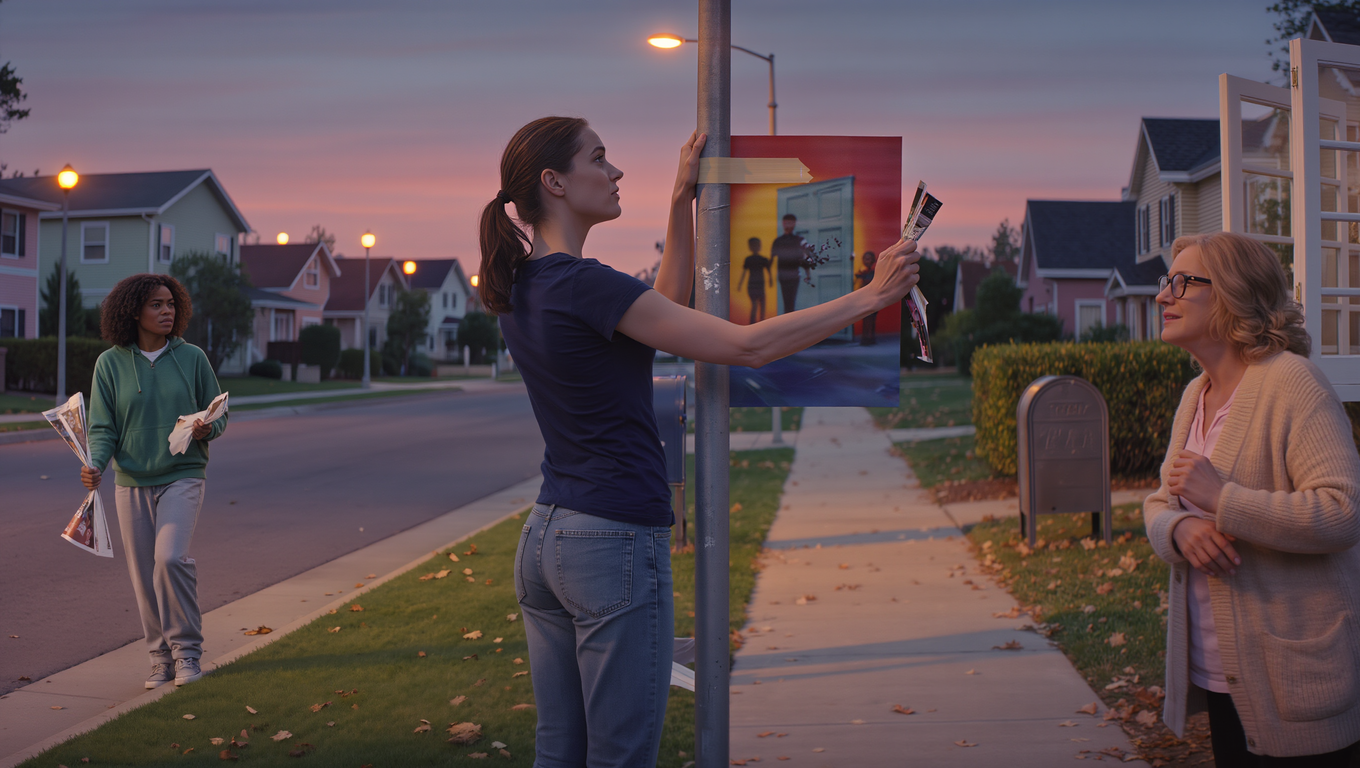 Teen’s Cheeky Poster Prank Teaches Neighbor’s Rowdy Kids A Lesson After Mom Defends Their Door-Wrecking Chaos