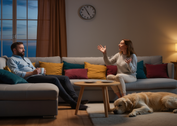 Husband Politely Asks Wife To Let Him Speak Once In A While, Gets Accused Of Forcing Her To 'Mask' Husband Politely Asks Wife To Let Him Speak Once In A While, Gets Accused Of Forcing Her To ‘Mask’