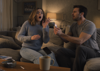 Wife Sending Important Email Gets Terrified When Husband Suddenly Flicks Lighter Inches From Her Face For Attention Wife Sending Important Email Gets Terrified When Husband Suddenly Flicks Lighter Inches From Her Face For Attention