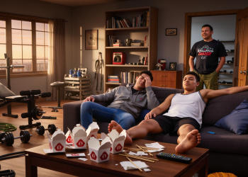 Big Brother Advice Little Brother About Common Courtesy, Dad Surprisingly Brands Him A Buzzkill