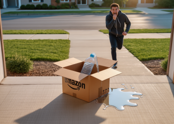 Homeowner Tired Of Constant Package Thefts, Deploys Disgusting Decoy That Scares Porch Pirates Away For Good