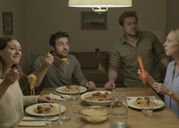 House Guest Grabs 'Special' Spaghetti Spoon While Host Smiles Waiting For Her To Discover The Truth House Guest Grabs ‘Special’ Spaghetti Spoon While Host Smiles Waiting For Her To Discover The Truth