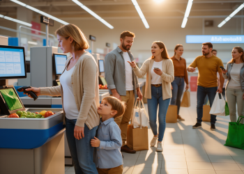 Wife Takes Petty Revenge On Line-Cutting Couple With One Simple Trick On Their Self-Checkout Machine
