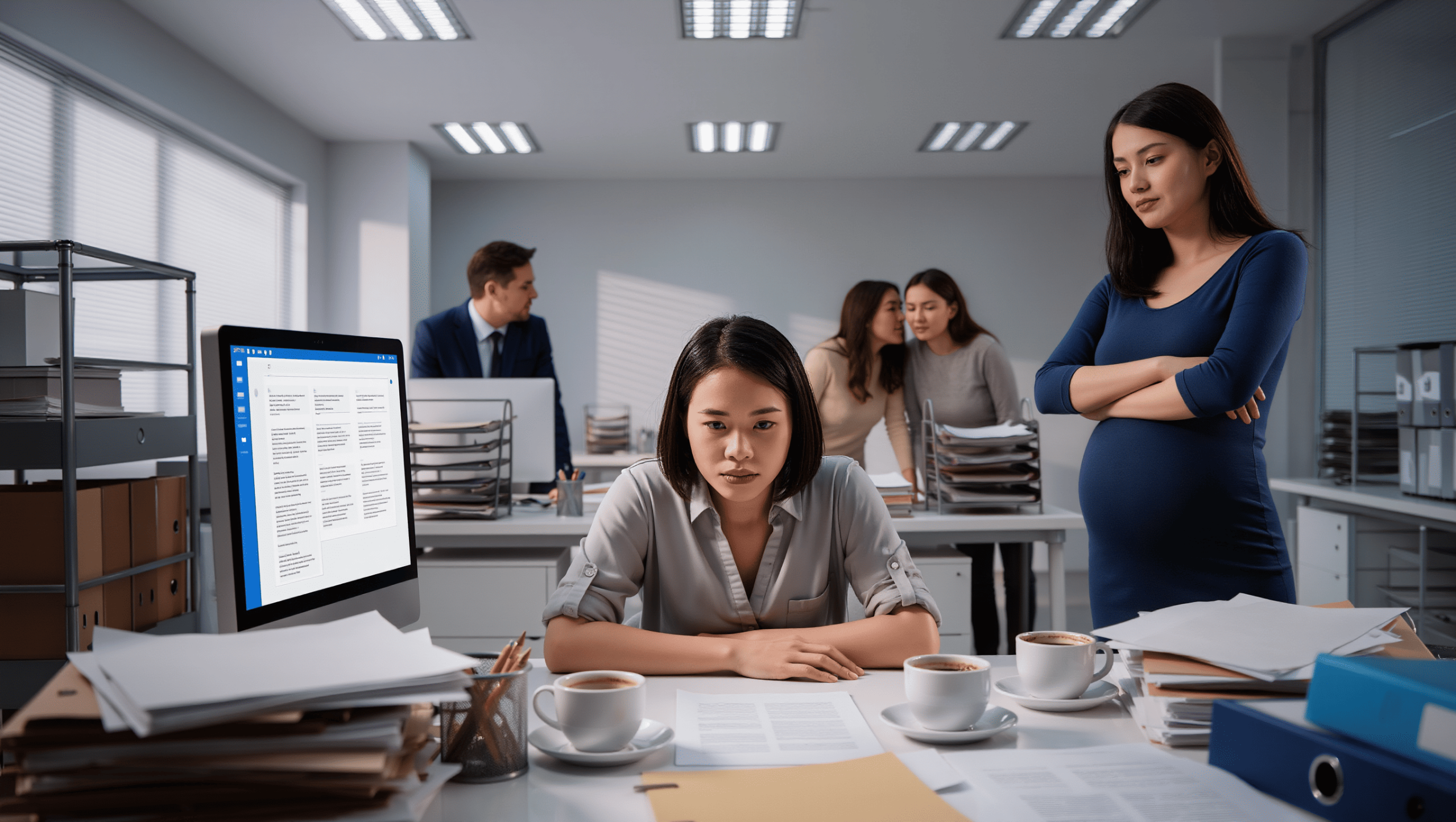 Pregnant Coworker’s Leave Pushes Woman To Refuse Extra Work With No Extra Pay, Earning Her Office Villain Label