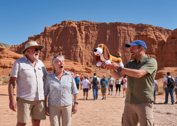 American Tourist Overhears German Couple Mocking His Stuffed Toy And Replies Fluently In Their Language