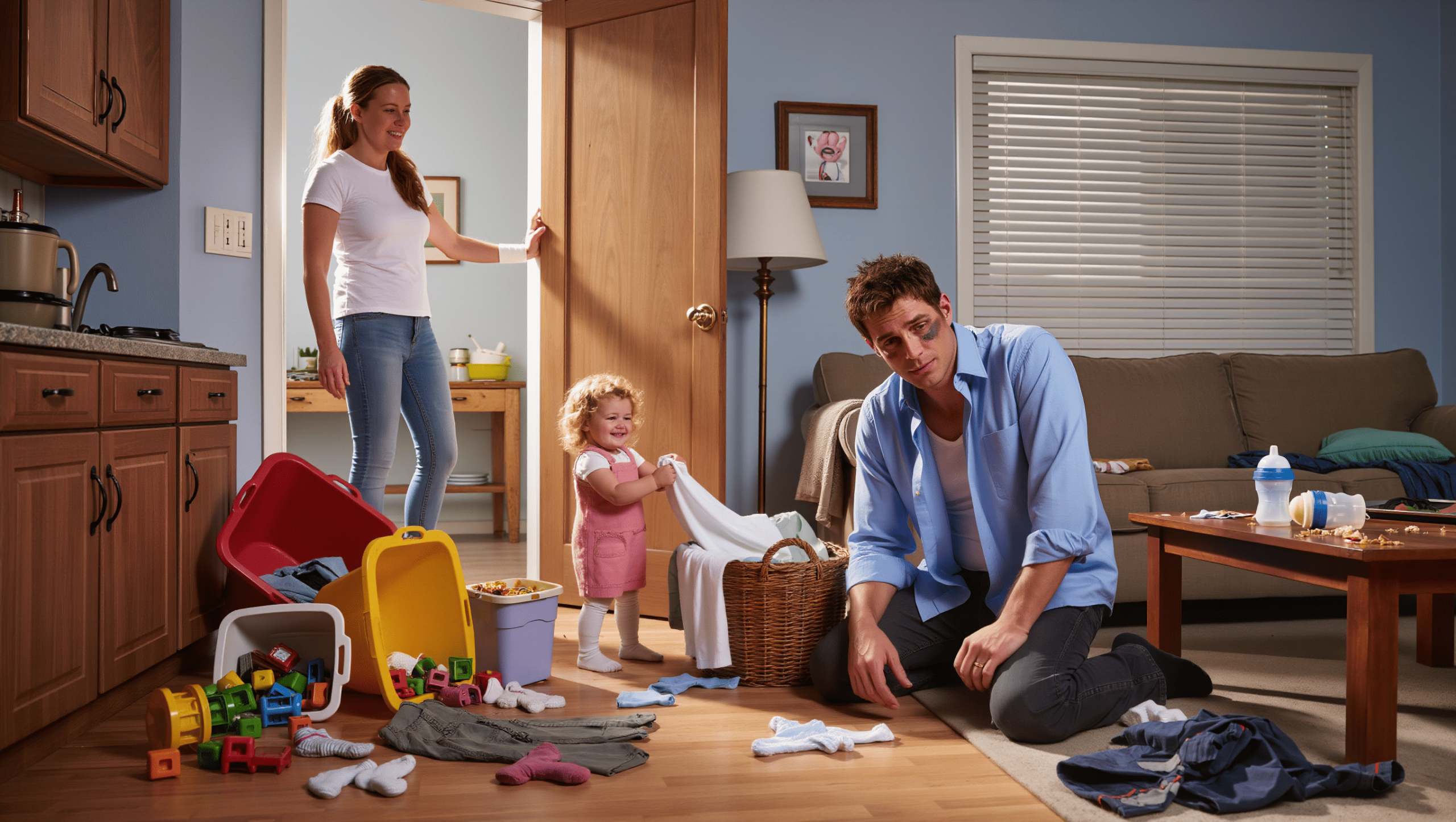 Mom Handles Chores And Part-Time Job But Partner Claims She Does Nothing, Her Reaction Frustrates Him Even More