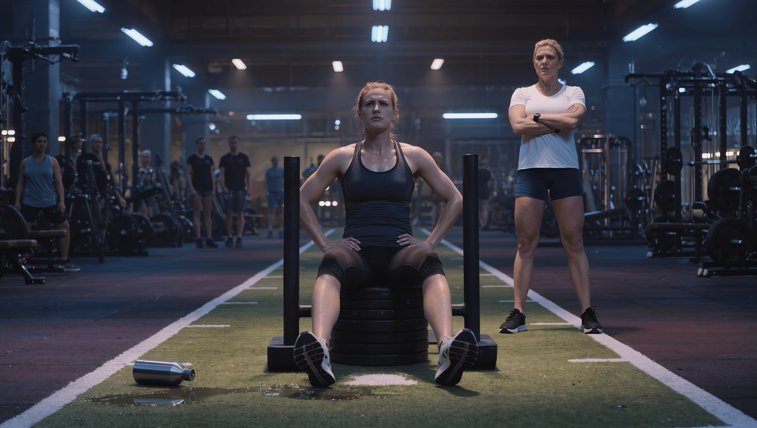 Redditor Cranks Out Twelve Extra Sets After Woman Kicks Water Bottle Off Gym Sled