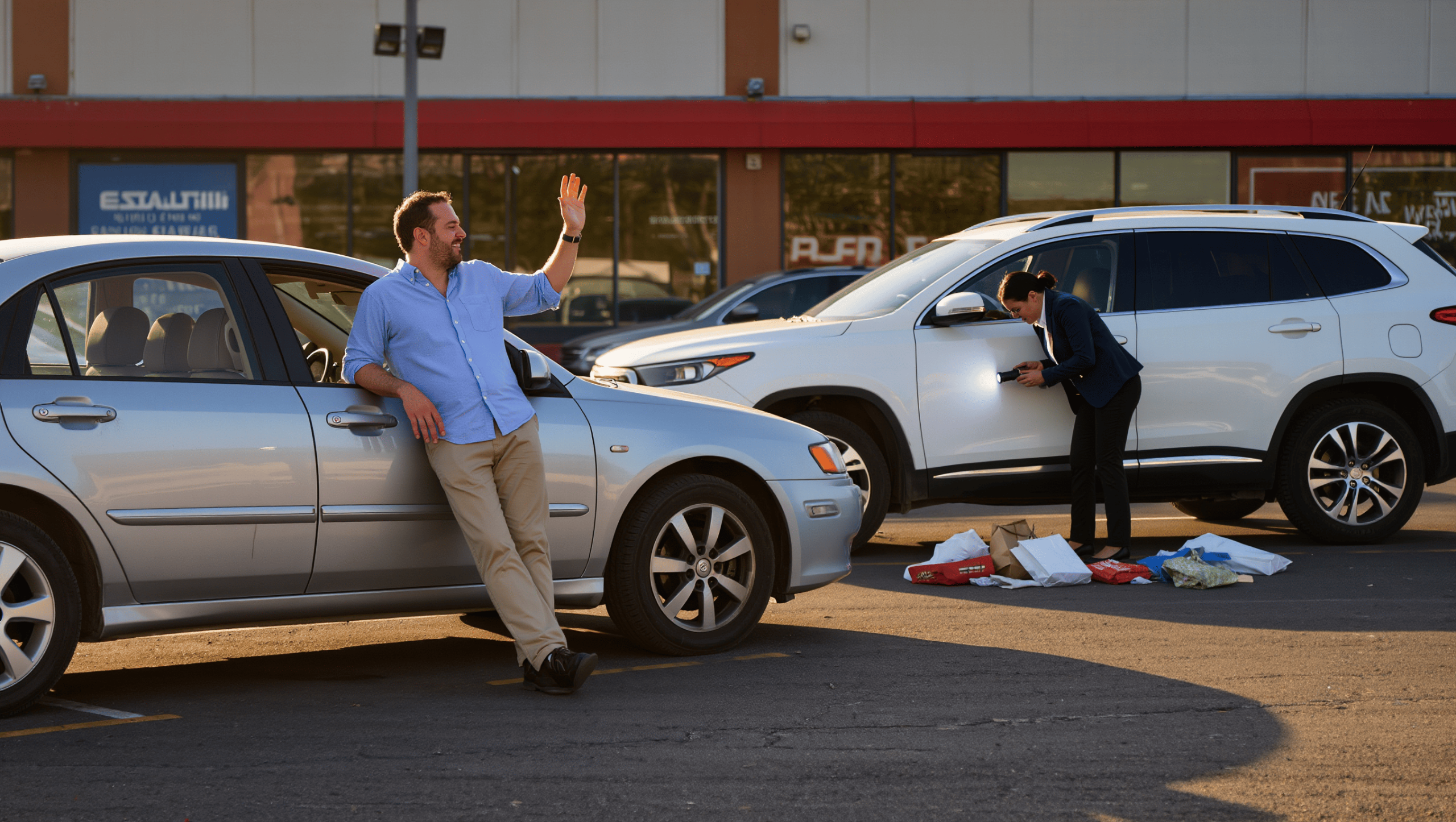 Woman Hits Man’s Car, Denies, So He Makes Her Frantic With Simple Words