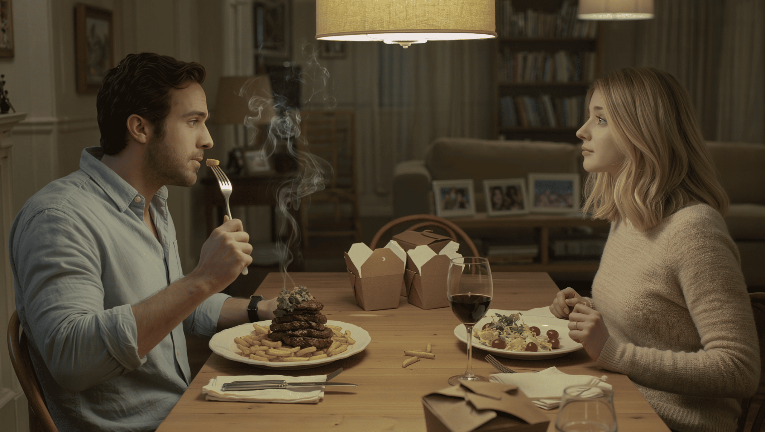 Wife Steals Every Bite, Husband Comes Up With A Smart Yet Controversial Way To Stop Her