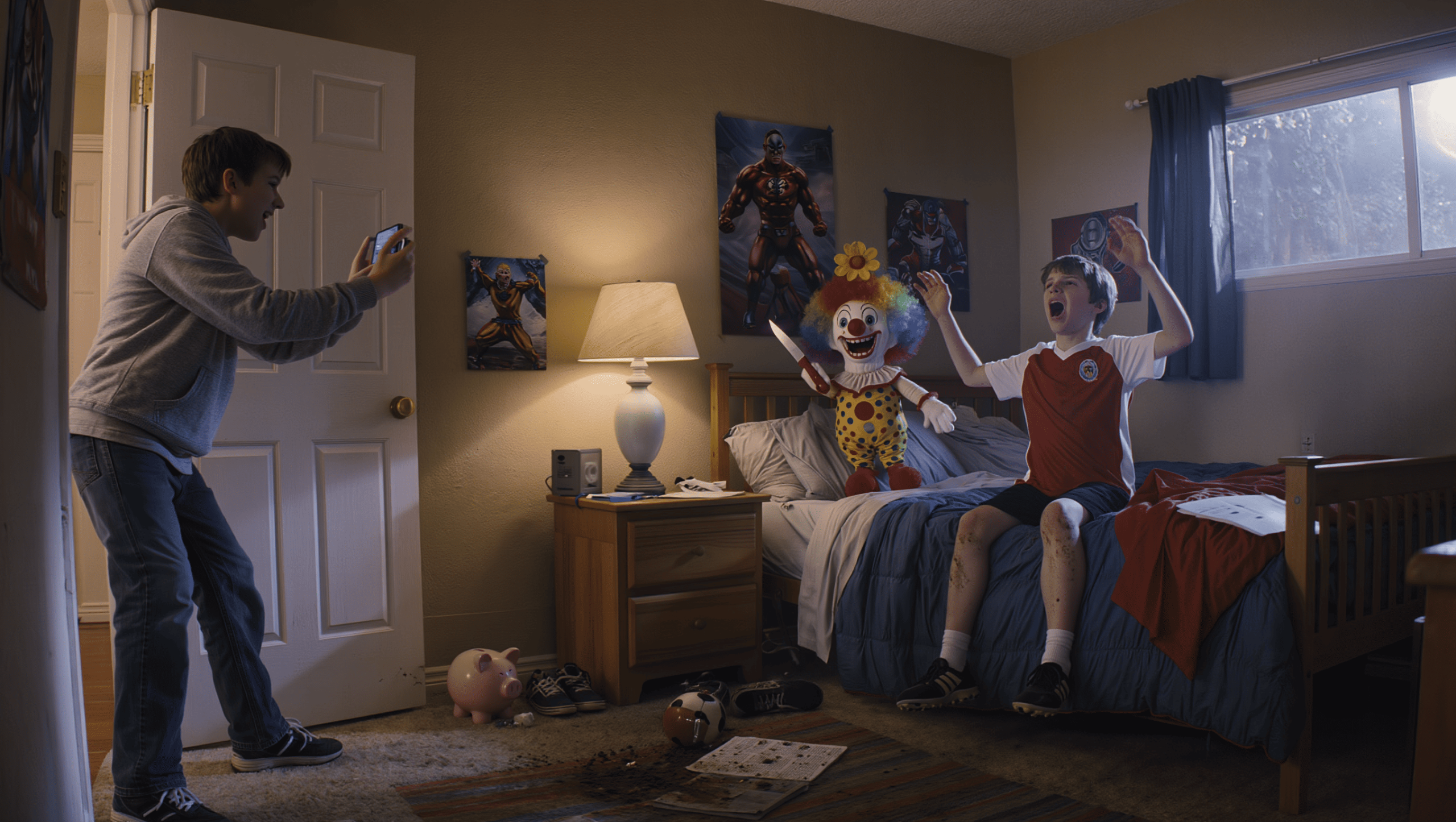 Little Brother Steals Big Sibling’s Cash, So They Unleashes His Worst Fear In Bed