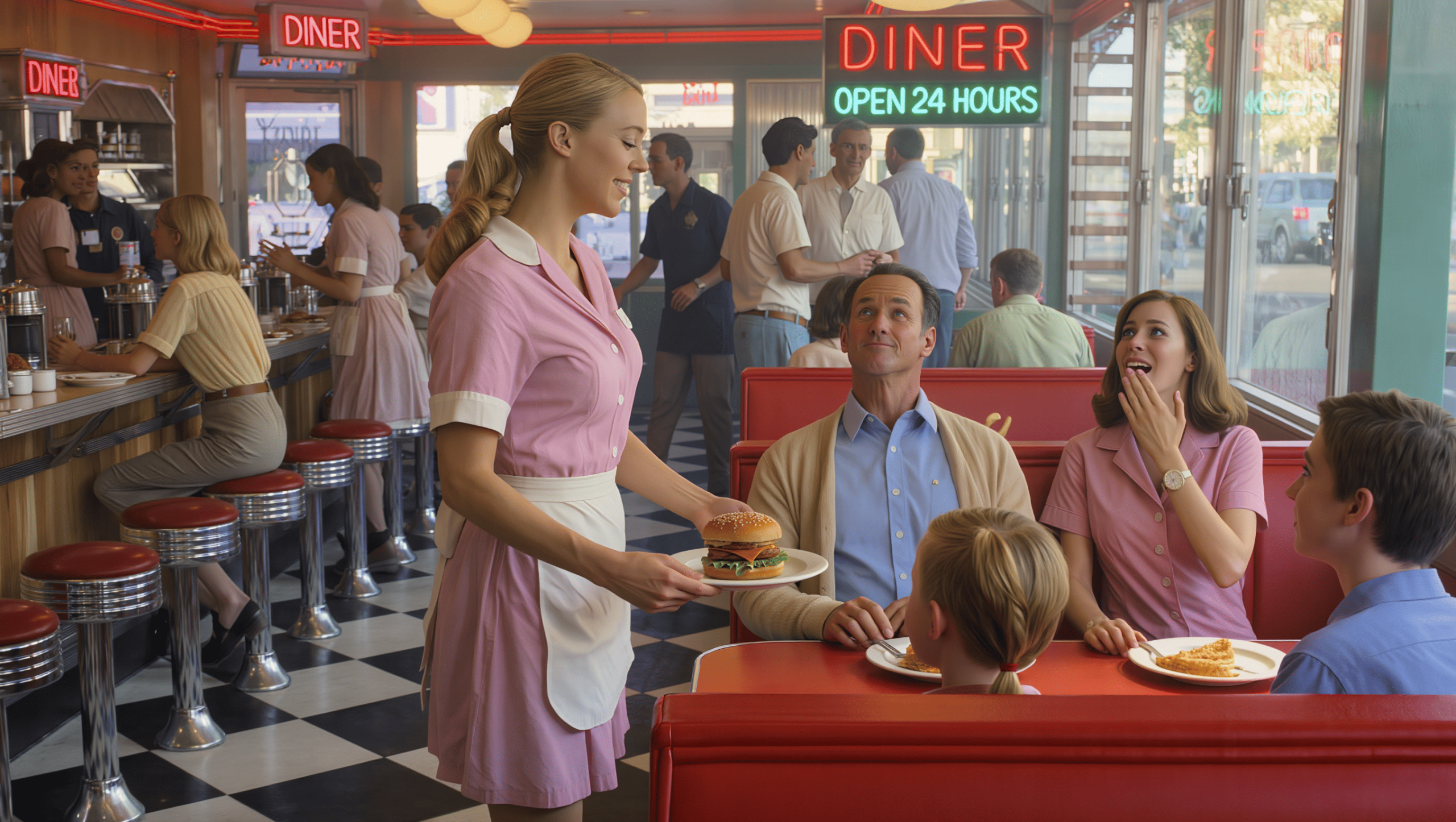 Waitress Serves Demanding Dad Literal 'Everything' Burger, Boss Watches His Instant Regret Unfold