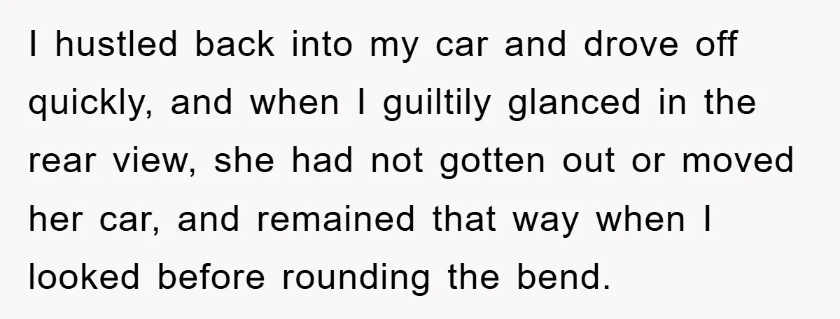 Driver Moves Fallen Tree Limb, And Teaches An Impatient Tailgater A Hilarious Lesson I hustled back into my car and drove off quickly, and when I guiltily glanced in the rear view, she had not gotten out or moved her car, and remained...