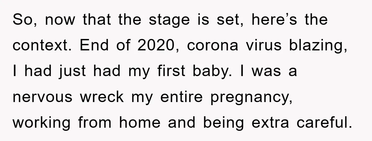 So, now that the stage is set, here’s the context. End of 2020, corona virus blazing, I had just had my first baby. I was a nervous wreck my entire...