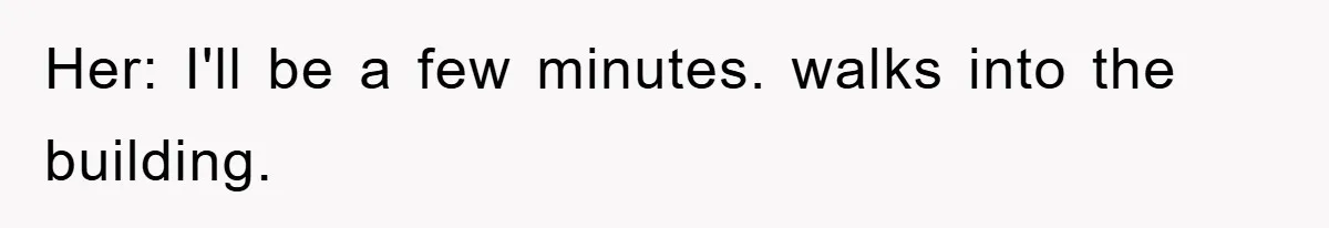 Delivery Driver Blocks Entitled Car After She Refuses to Move for 15 Seconds Her: I'll be a few minutes. walks into the building.