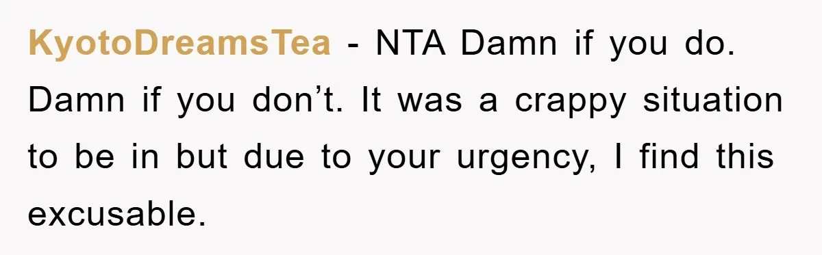 Woman Cuts Line And Steals Handicap Spot From Elder For Alarming Reason Behind KyotoDreamsTea − NTA Damn if you do. Damn if you don’t. It was a crappy situation to be in but due to your urgency, I find this excusable.