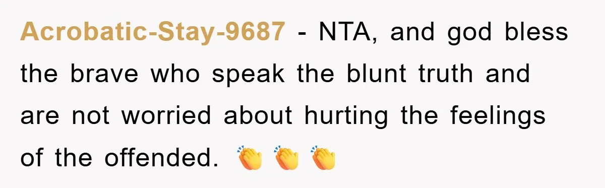 Awkward Family Apology For Affair Ends With One Sister Saying What Everyone Was Thinking Acrobatic-Stay-9687 − NTA, and god bless the brave who speak the blunt truth and are not worried about hurting the feelings of the offended. 👏👏👏