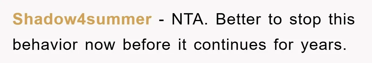 Tired Mom Finally Snapped When Her MIL Claimed She Was ‘Building Bad Habits’ With Her Newborn Shadow4summer − NTA. Better to stop this behavior now before it continues for years.