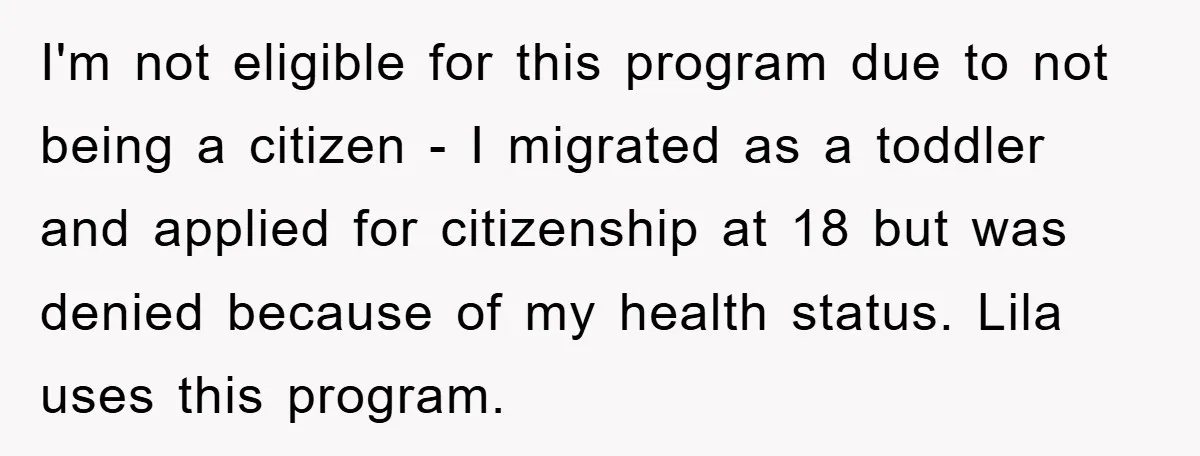 I'm not eligible for this program due to not being a citizen - I migrated as a toddler and applied for citizenship at 18 but was denied because of my...