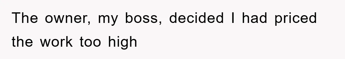 Boss Gave A Huge Discount To A Rich Client, Instantly Regretted It The owner, my boss, decided I had priced the work too high