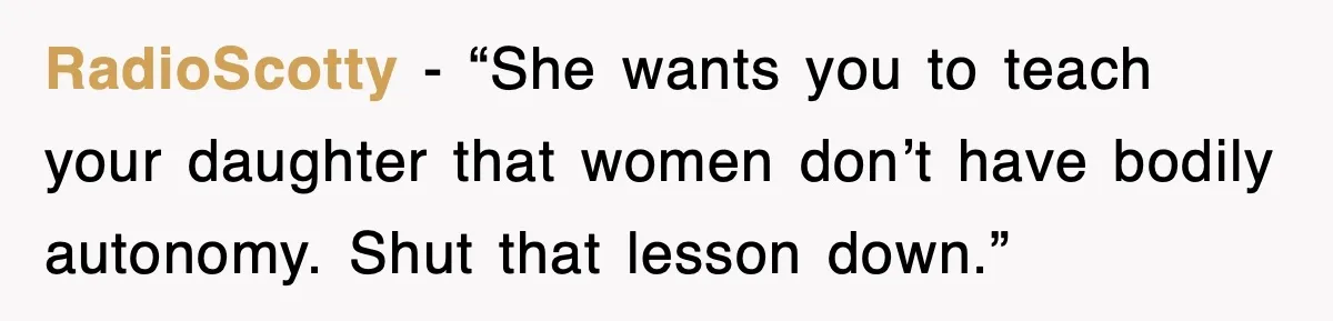 When a Simple Haircut Turns Into a Generational Showdown RadioScotty - “She wants you to teach your daughter that women don’t have bodily autonomy. Shut that lesson down.”