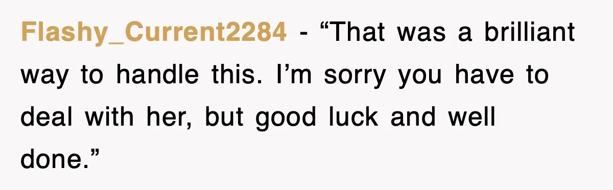 After Years Of Body-Shaming, This Daughter Finally Protected Her Child And Herself Flashy_Current2284 - “That was a brilliant way to handle this. I’m sorry you have to deal with her, but good luck and well done.”